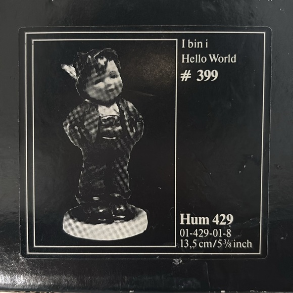 Authentic G.H exclusive edition 1989/90 I bin I Hello World figurine. - Picture 12 of 12